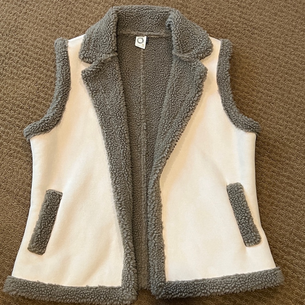 Anthropologie faux shearling vest